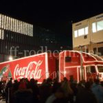 Coca-Cola Weihnachts-Truck bei der Ausfahrt